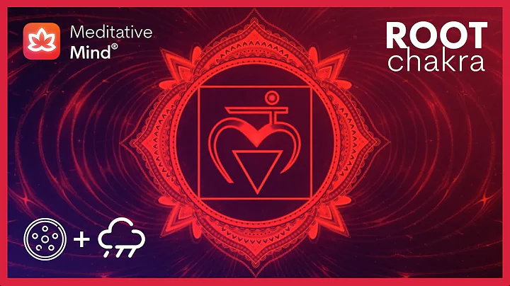 ROOT CHAKRA HEALING with Rain + Soft Hang Drum Music | Let go of Worries, Anxiety and Fears