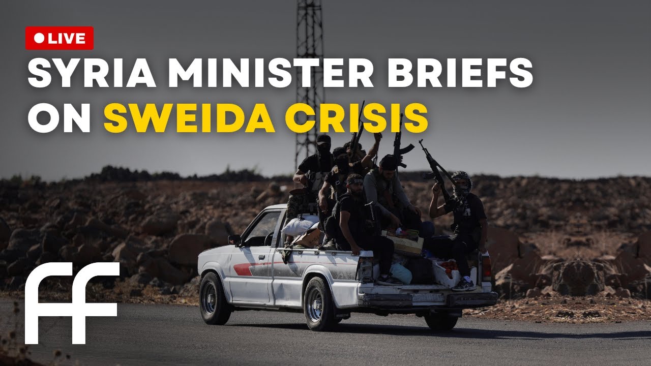 LIVE: Syria Minister Briefs on Sweida Crisis | Factual Flow