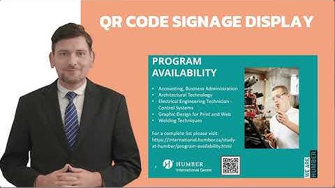Humber 2023 Capstone Project - QR Code and Database Integration Signage Display