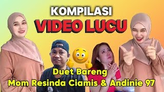 FUNNY VIDEO COMPILATION ‼️ DUET WITH MOM RESINDA CIAMIS & ANDINIE 97
