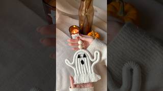 DIY Macrame Ghost 👻 #halloweencraft #macrame #halloween #craft #ghost