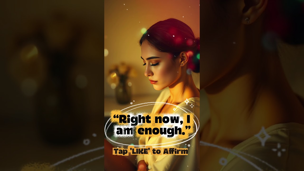 Right now, I am enough 