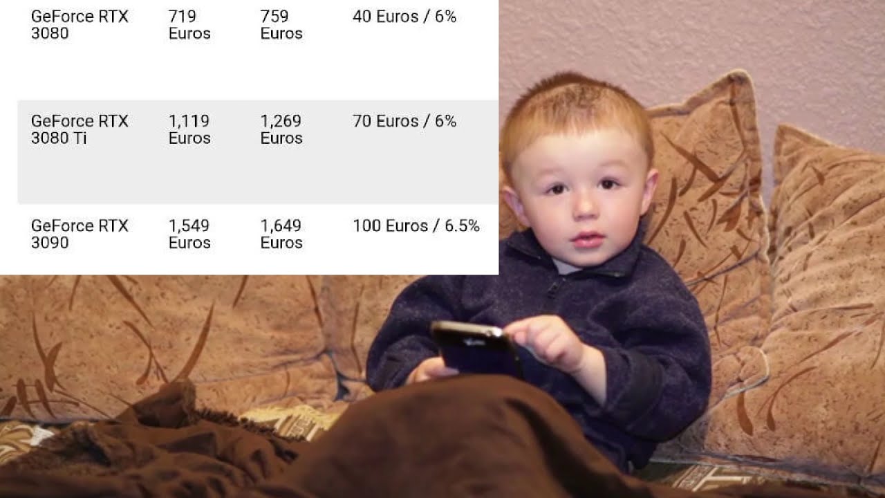 Gamer Kid Sees News About RTX GPU Prices In 2022