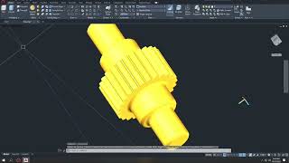 AutoCAD 3D : Gear Shaft | Tagalog Tutorials