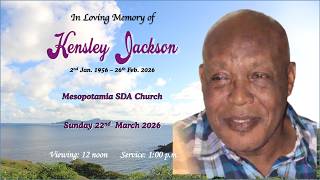 In Loving Memory of Kensley Jackson