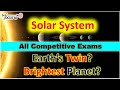 Solar System Facts || Brightest Planet || Static GK || Competitive Exams || GK Tricks || SSC || RRB