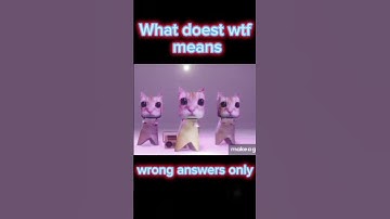 What wtf means wrong answers only like and subscribe pls #memes #comments