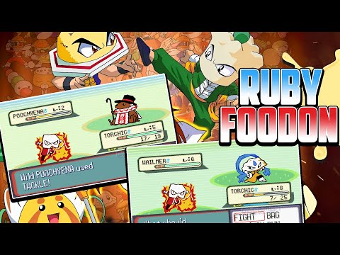 Pokemon Foodon Ruby - GBA ROM Hack you can catch Fighting Foodons Monster in-game @Ducumoncom