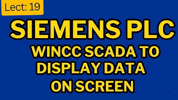 Wincc SCADA Software to communicate with S7-200 Siemens PLC and Display data on screen