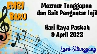 Mazmur Tanggapan||EDISI BARU|| Hari Raya Paskah  || 9 April 2023 || Lasri Sitanggang