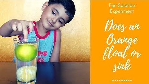 Why unpeeled oranges float but the peeled ones sink in water?  | Rishi