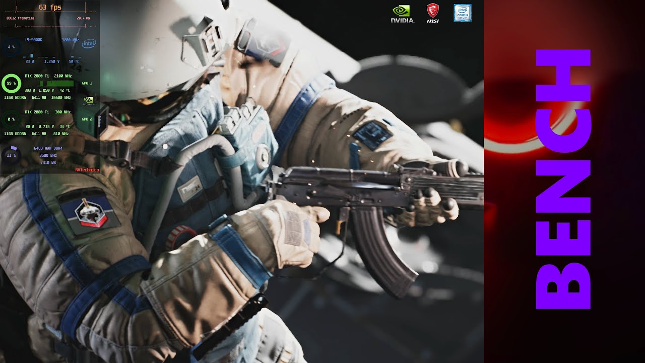 Boundary: Raytracing Benchmark 4K Quality Settings on 2x 2080Ti not supported SLI/NVlink | i9 9900K