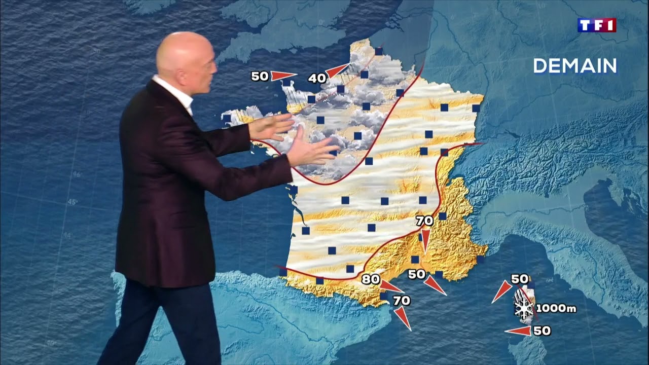 Météo TF1 du 10 Janvier 2021 (Louis Bodin)