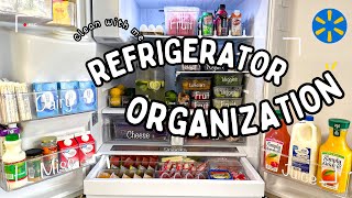 EXTREME REFRIGERATOR ORGANIZATION | WALMART GROCERY HAUL | CLEAN WITH ME | DECLUTTER WITH ME