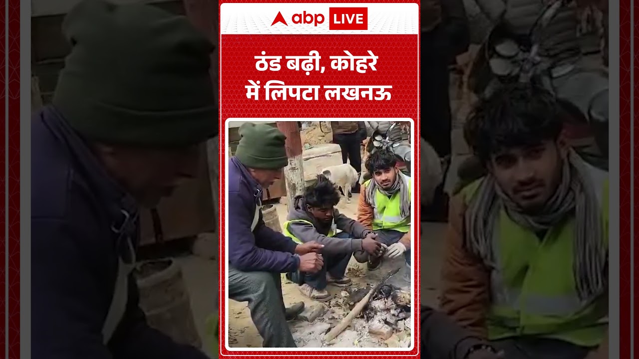Weather Upsate : ठंड बढ़ी, कोहरे में लिपटा लखनऊ |ABPLIVE| SHORTS