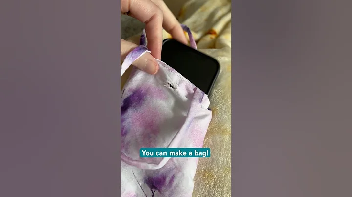 How I use my leftover fabric scraps #shorts #gogreen #sewing #sustainability #purse