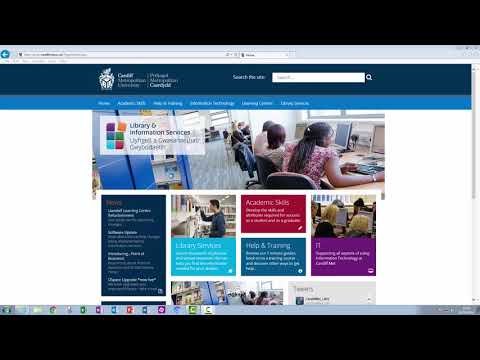 Overview of e-services for Cardiff Met's Partners and other remote students