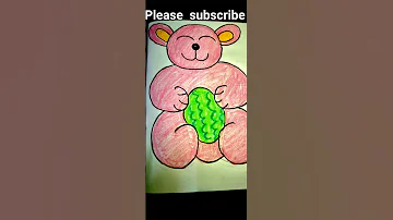 Teddy bear drawing #music #song #trendingshorts #viral #lyrics #drawing #easydrawing #cute