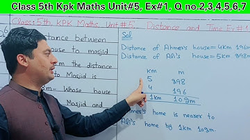 Class 5 kpk maths unit 5 Ex 1 Q no 2,3,4,5,6,7 in pashto || Class 5  unit 5 Ex 1 Q no 2,3,4,5,6,7