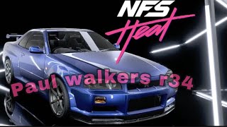 Need For Speed Heat! Making paul walkers nissin r34 skyline (PT1)