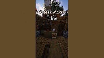 How to build a Coffee Machine in Minecraft Tutorial! #minecraft