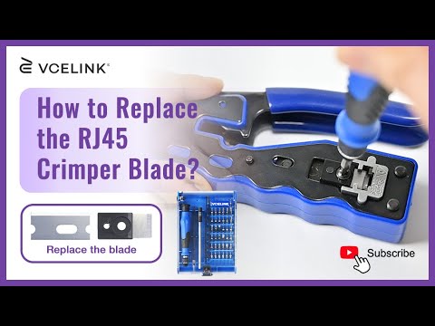 How to Replace the RJ45 Crimper Blade? | VCELINK - YouTube