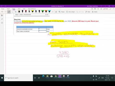 Accounts receivable turnover