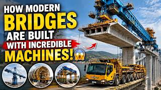 How Modern Bridges Are Built With Incredible Machines! 😱