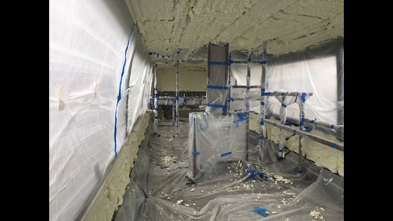 Bus Conversion Spray Foam Tour YouTube