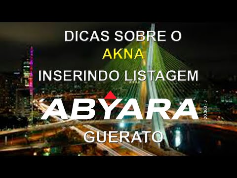 Inserindo Listagem no Akna - Abyara