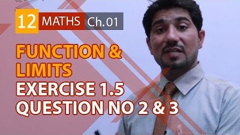 2nd Year Math, Ch 1 - Exercise 1.5 Question no 2 & 3 - 12th Class Maths