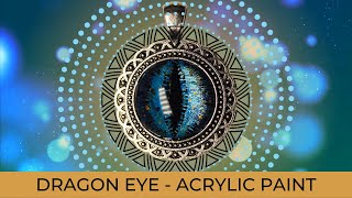 1 MINUTE  ACRYLIC PAINT TIMELAPSE - PAINT A DRAGON EYE!