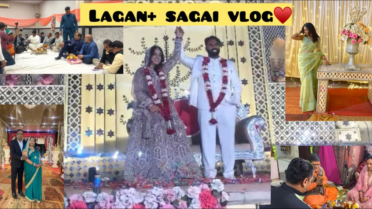 Lagan+sagai vlog♥️🧿| bhaiya emotional hogye|weeding series day~1✨