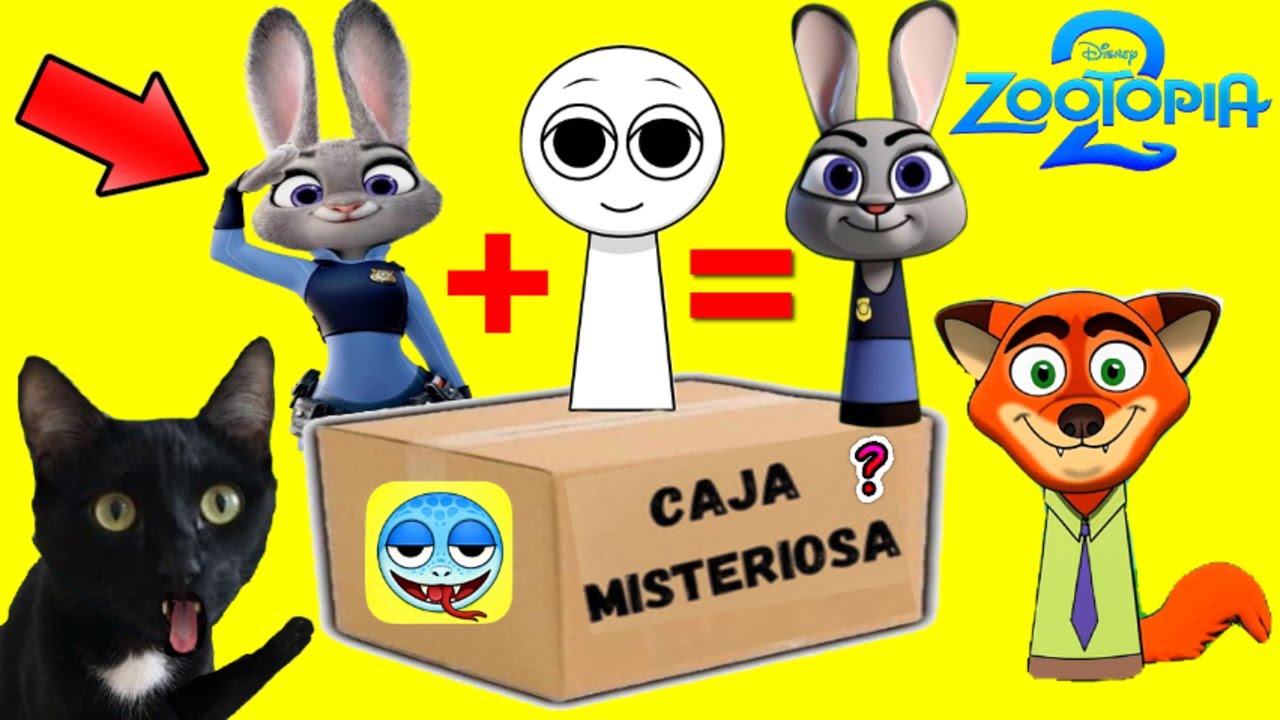 CAJA MISTERIOSA DE SPRUNKI VS ZOOTOPIA 2 😱 INCREDIBOX SPRUNKI DIY | Gatos Luna y Estrella