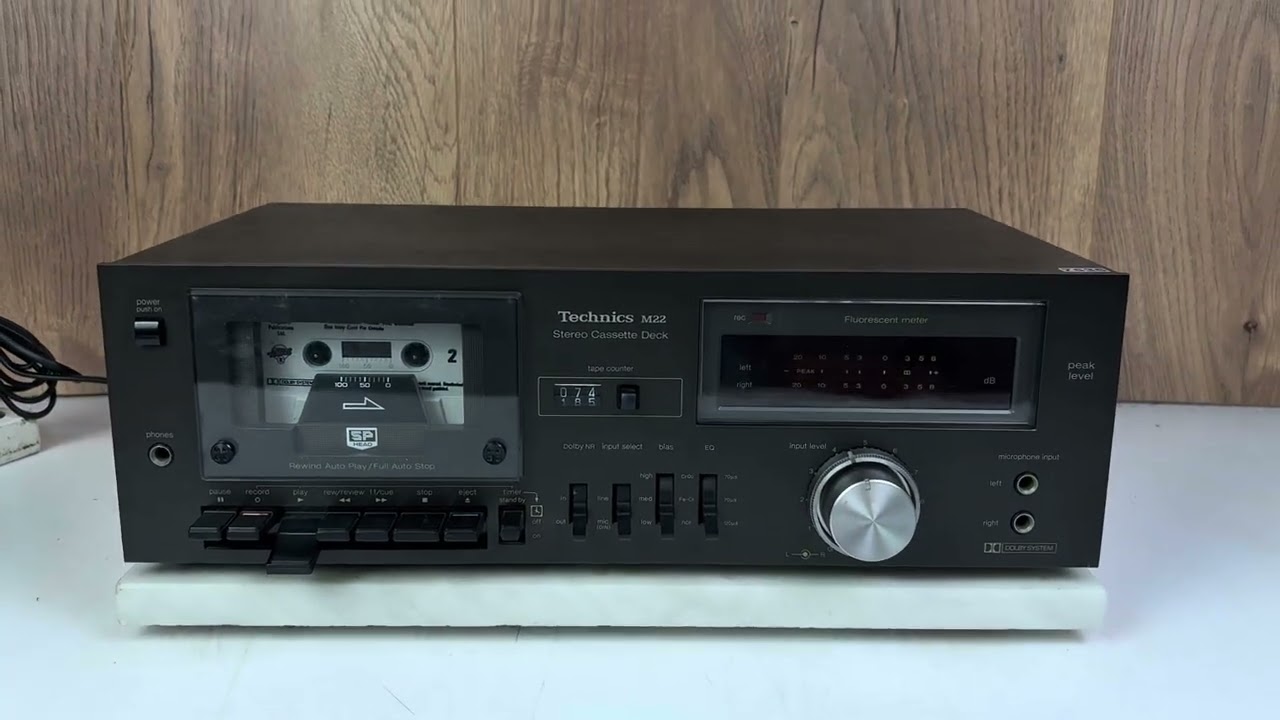 Technics M22 - Rs-M22 Cassette Deck - YouTube