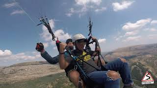 Baptême de parapente à saint Vallier avec Spirit parapente