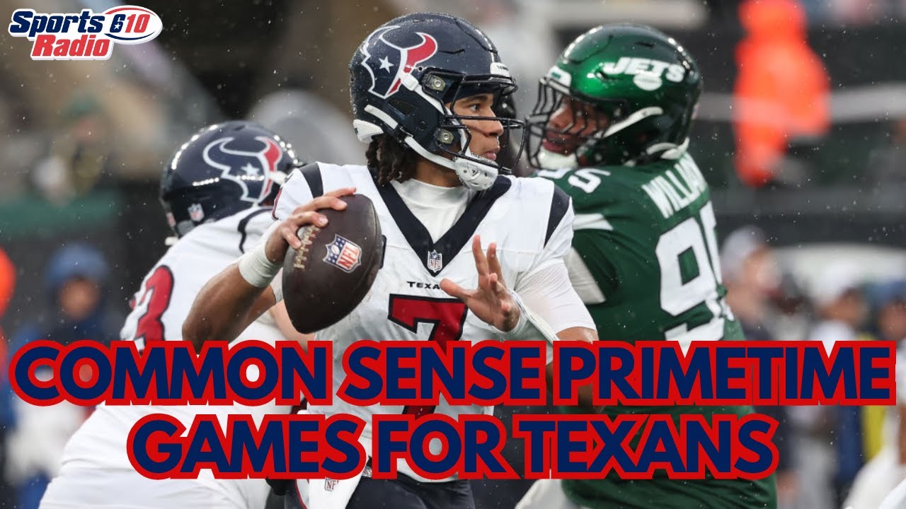 4 Common Sense Primetime Games For Houston Texans YouTube
