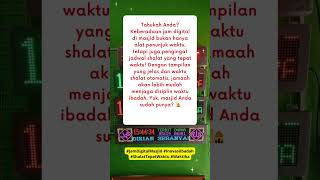 Tahukah Anda? Keberadaan jam digital di masjid ...