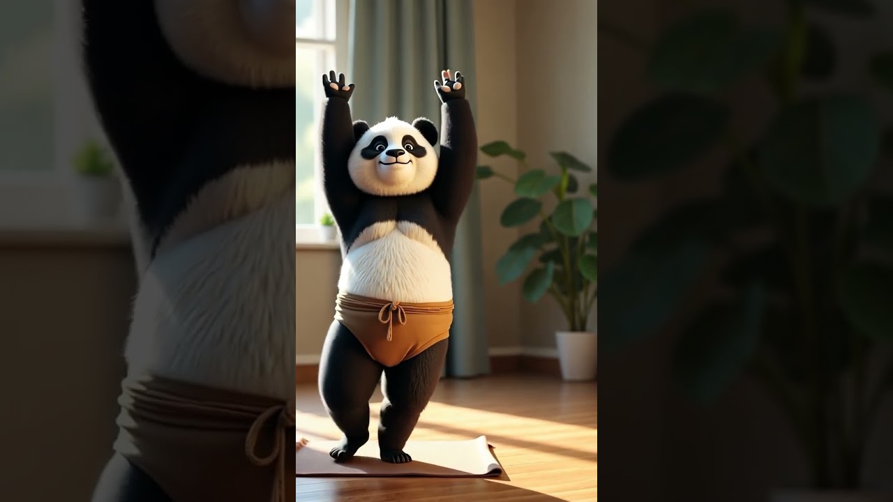 Zen panda finds inner peace 