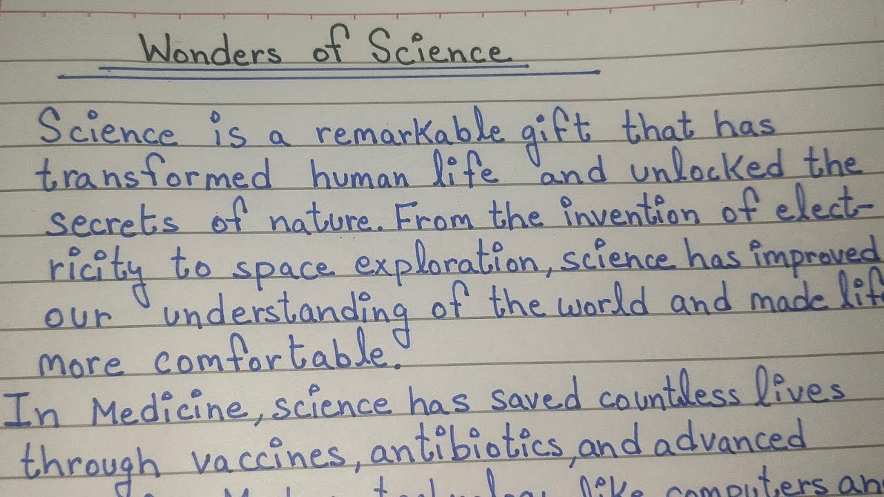 Essay on Wonders of Science | Wonders of Science Essay in English - YouTube