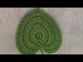 Sunflower leaf 🍃 #Trending #Handmade #Smallbusiness #crochetforbeginners