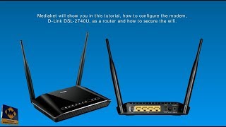 D-LINK DSL-2740U modem configuration as router, secure WIFI, change admin password and disable WPS