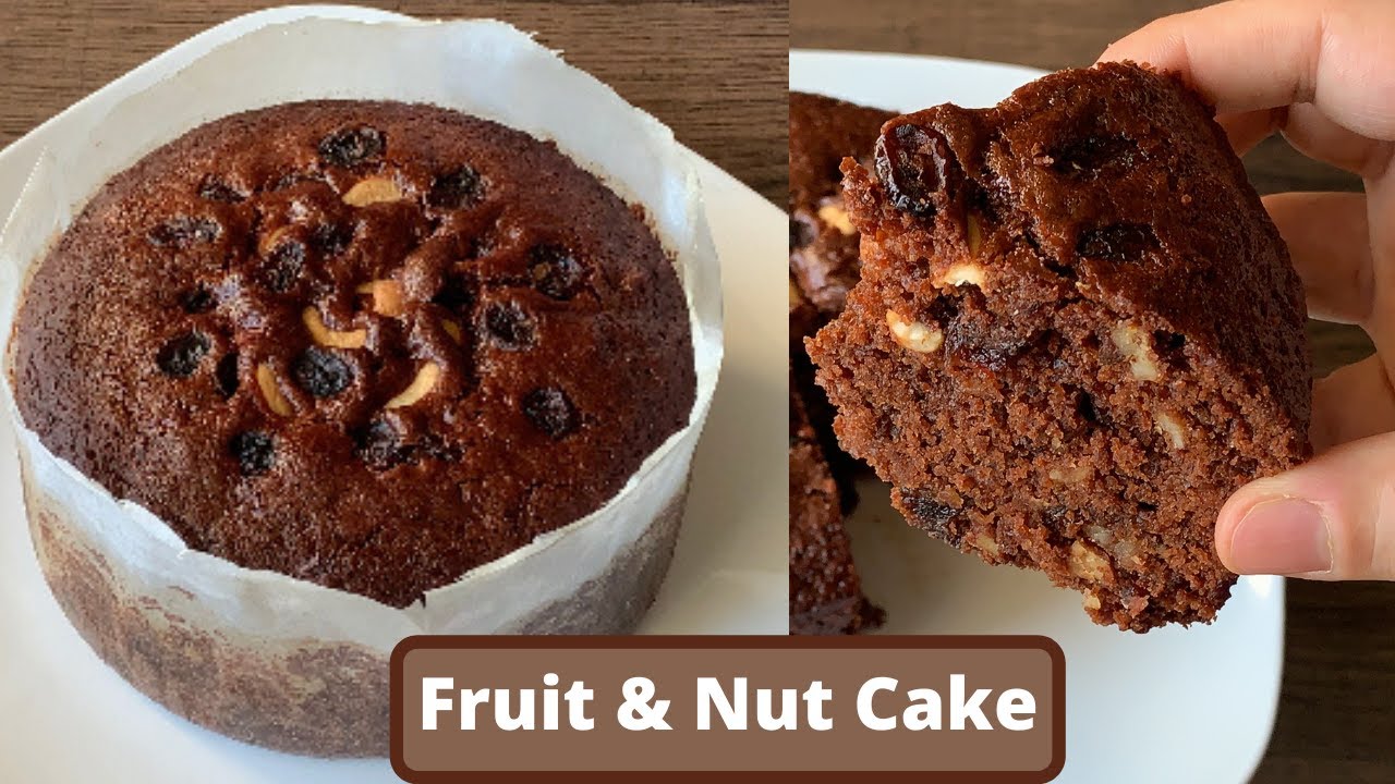 Eggless Fruit Nut Cake Recipe Eggless Plum Cake Recipe Fruit Cake 