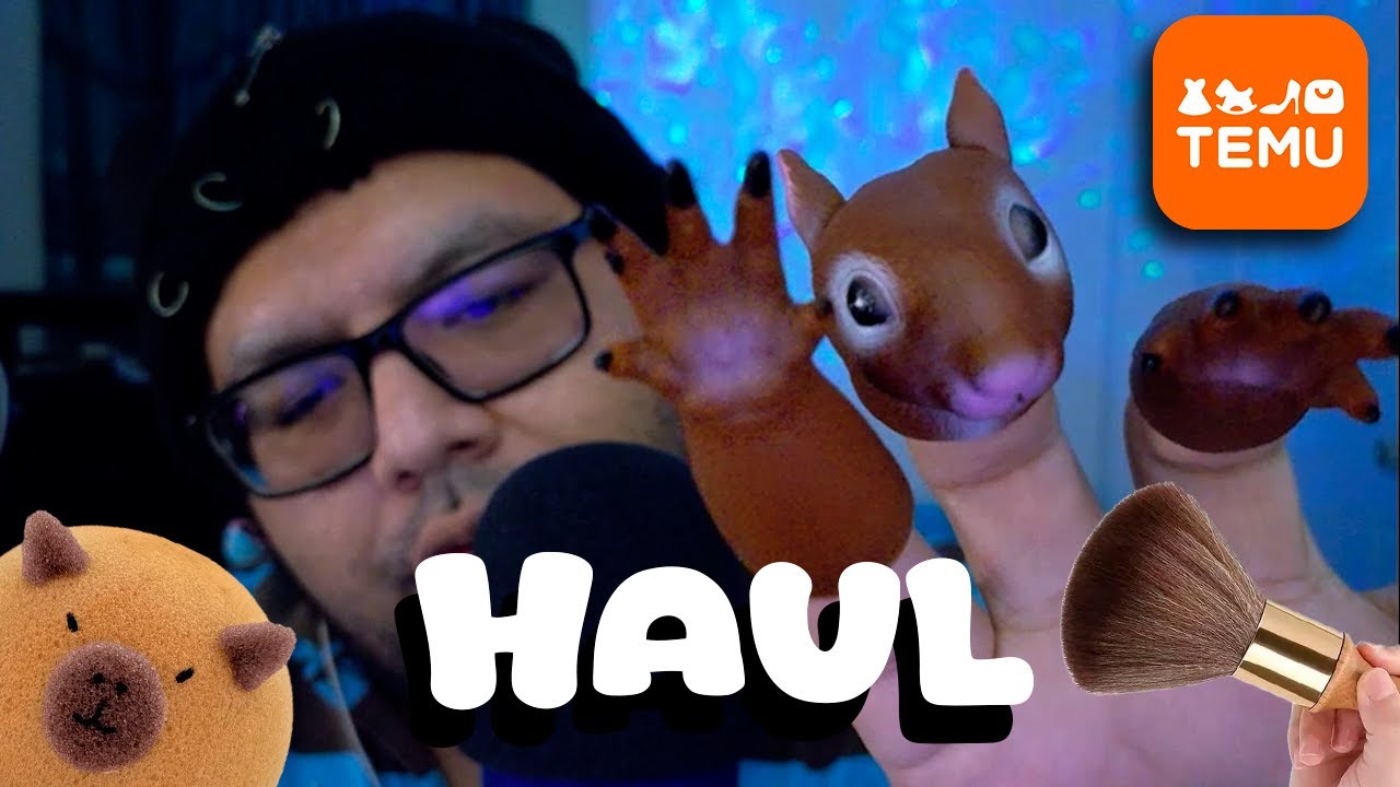 ASMR Haul de Temu, probando productos relajantes para dormir