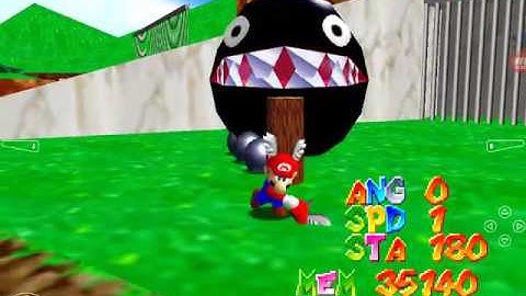 Mario 64 with cheats part 1