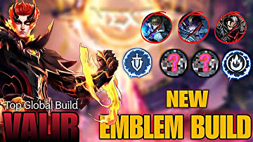 VALIR NEW Best DAMAGE Build ! (Must Try Build) | Valir mobile legends| mlbb