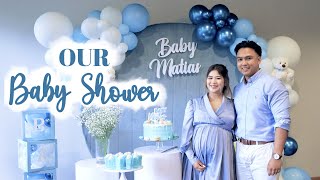 OUR BABY SHOWER | BABY SHOWER GAMES | Cristina \& Daniel VLOGS