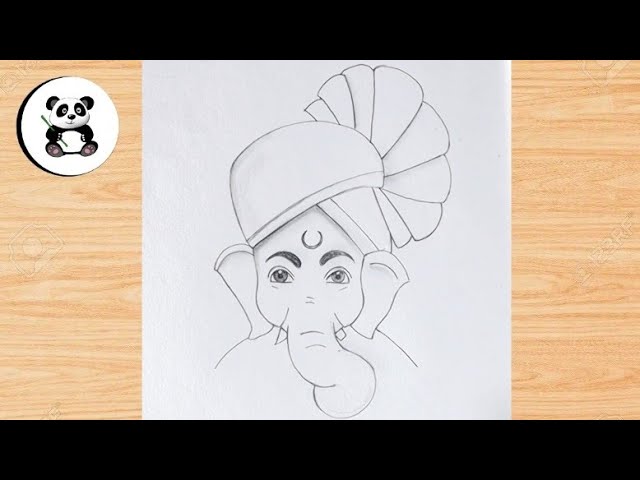 Ganesh Drawing | Part 1| Ganesha Drawing Easy | How To Draw Ganesha |  Ganpati Pencil Drawing - YouTube