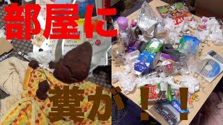 汚部屋を徹底清掃！床に転がる人糞の謎を解け！前編