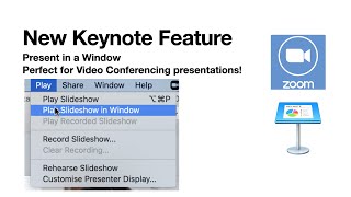 New Keynote Feature - Present in a Window! (1 minute learning)